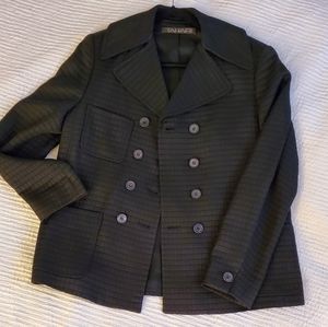 Tahari Black Double Breast Buttoned Blazer